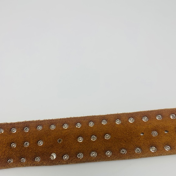 Brown Coin Faux Leather Belt Napoleon Emperor - Picture 8 of 10